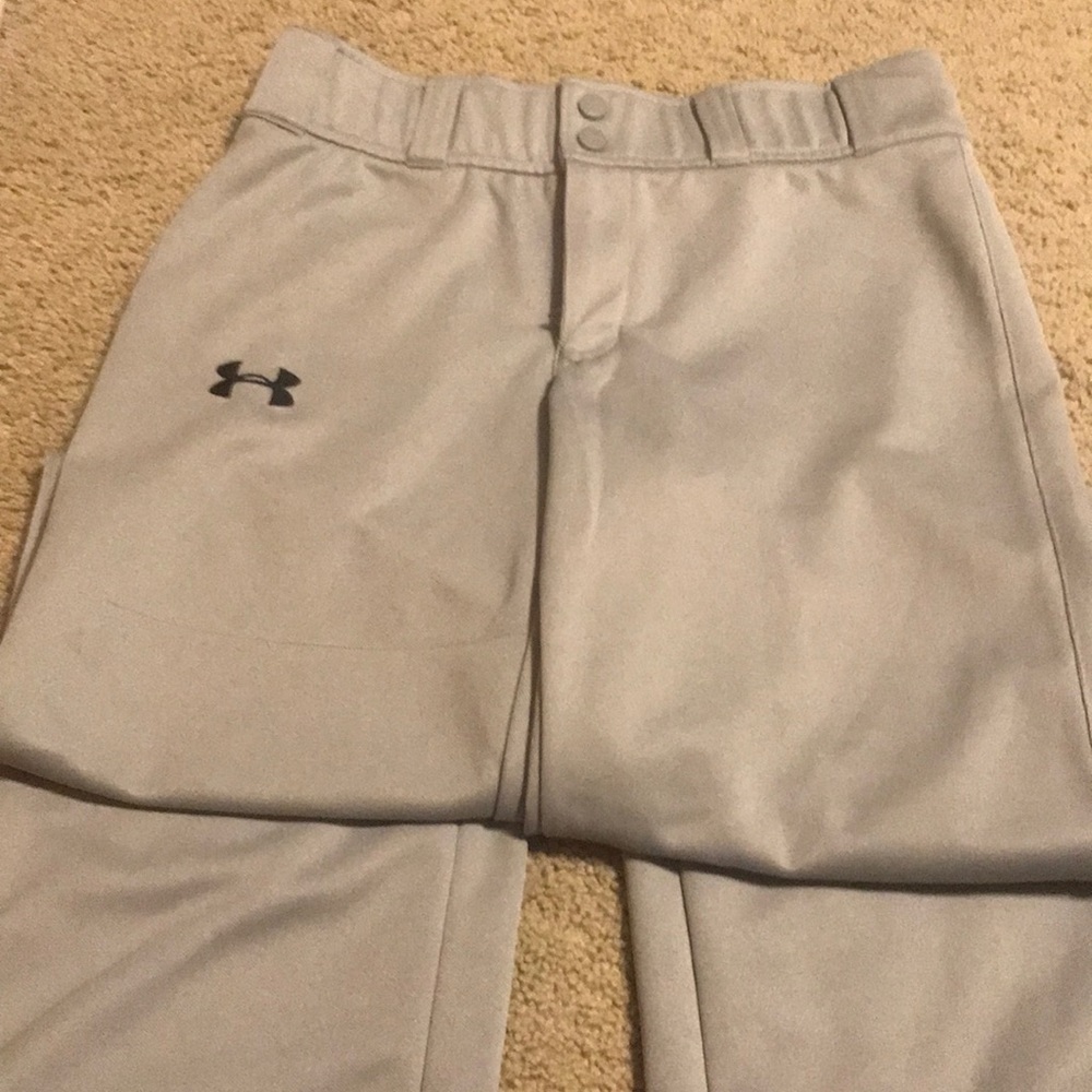 Grey Under Armour Baseball Pants